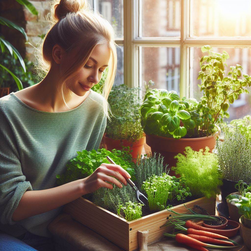 Window Box Farming: Herbs & Greens