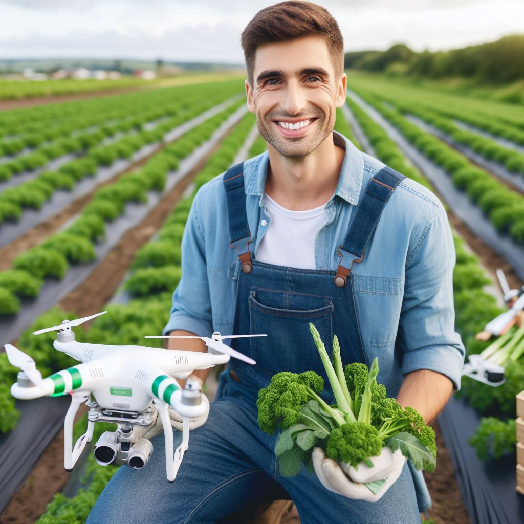 Drones in the Fields A Farmer's High-Tech Ally
