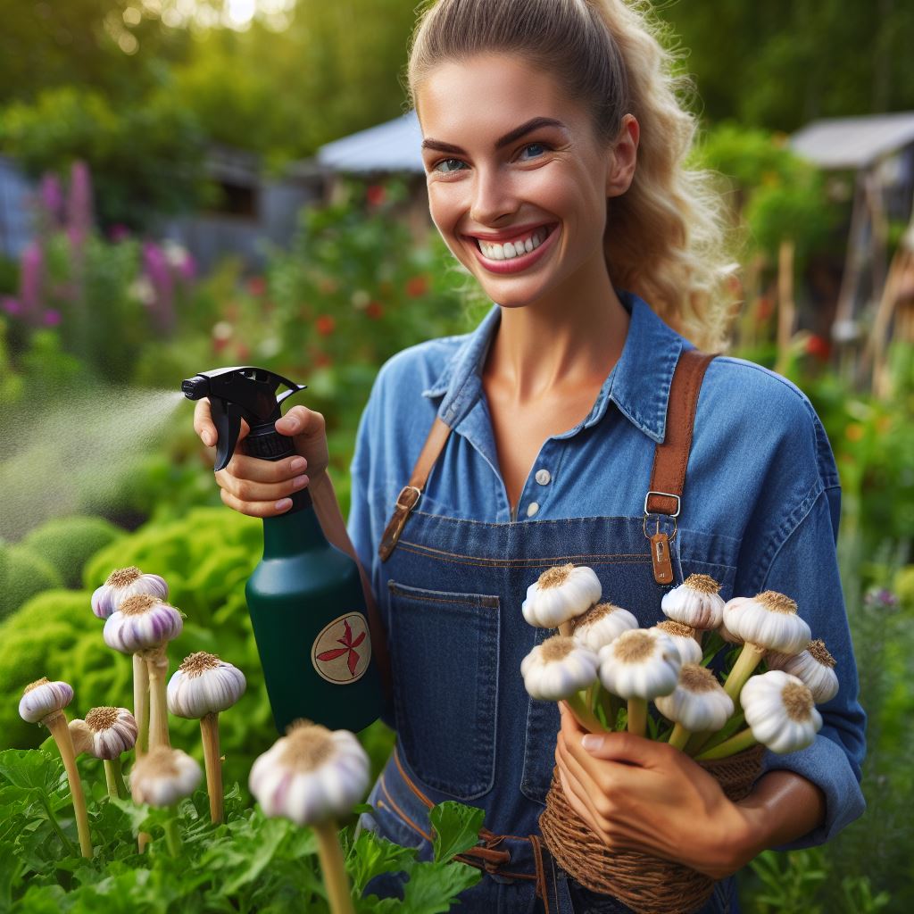 Garlic Spray: Natural Pest Deterrent