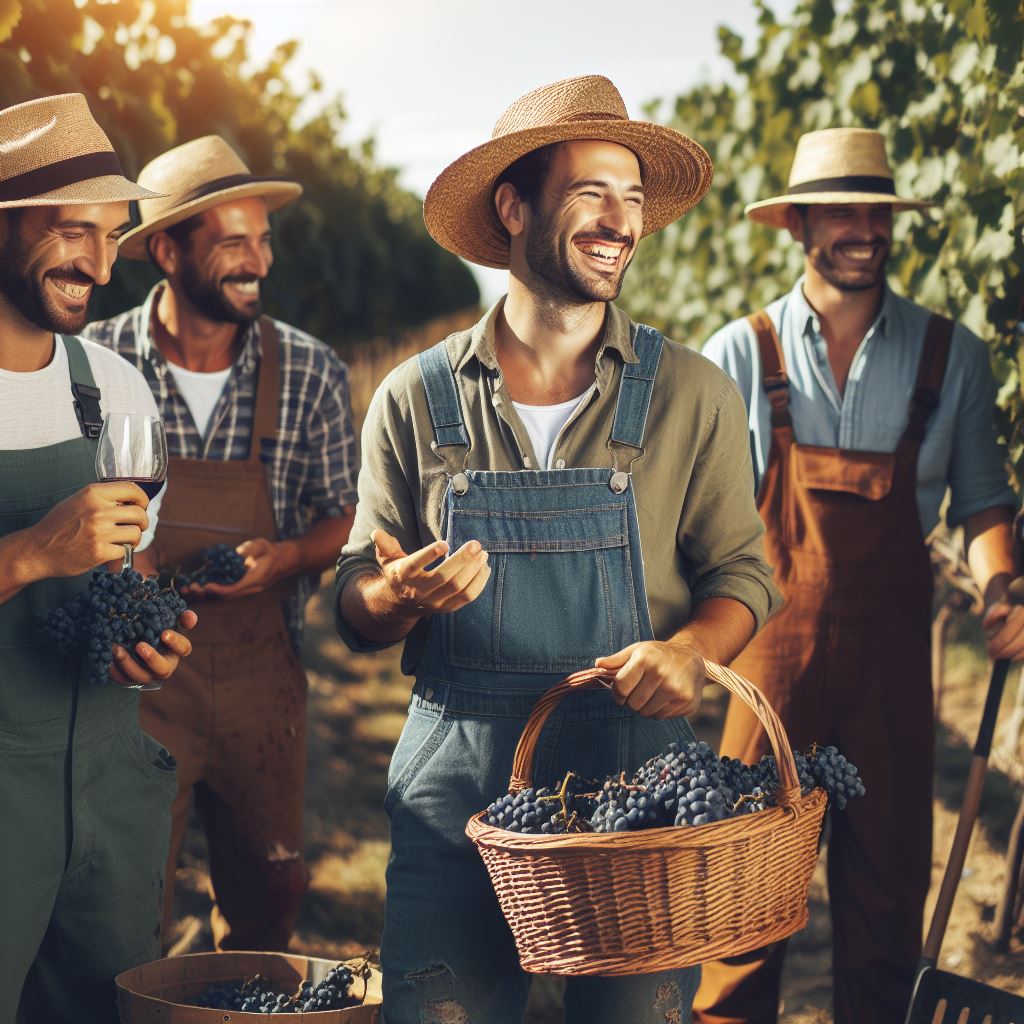 Grape Harvesting for Winemaking