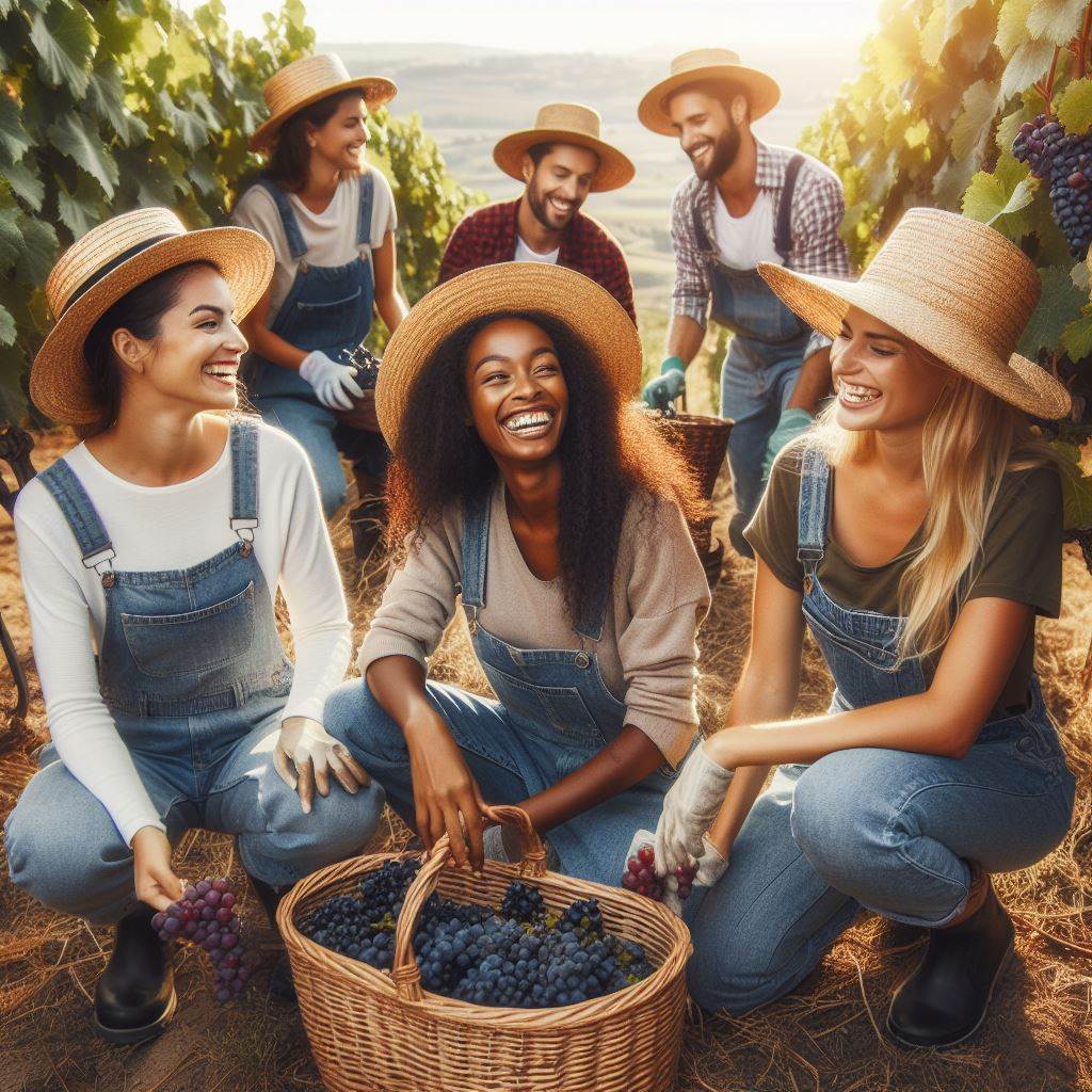 Grape Harvesting for Winemaking