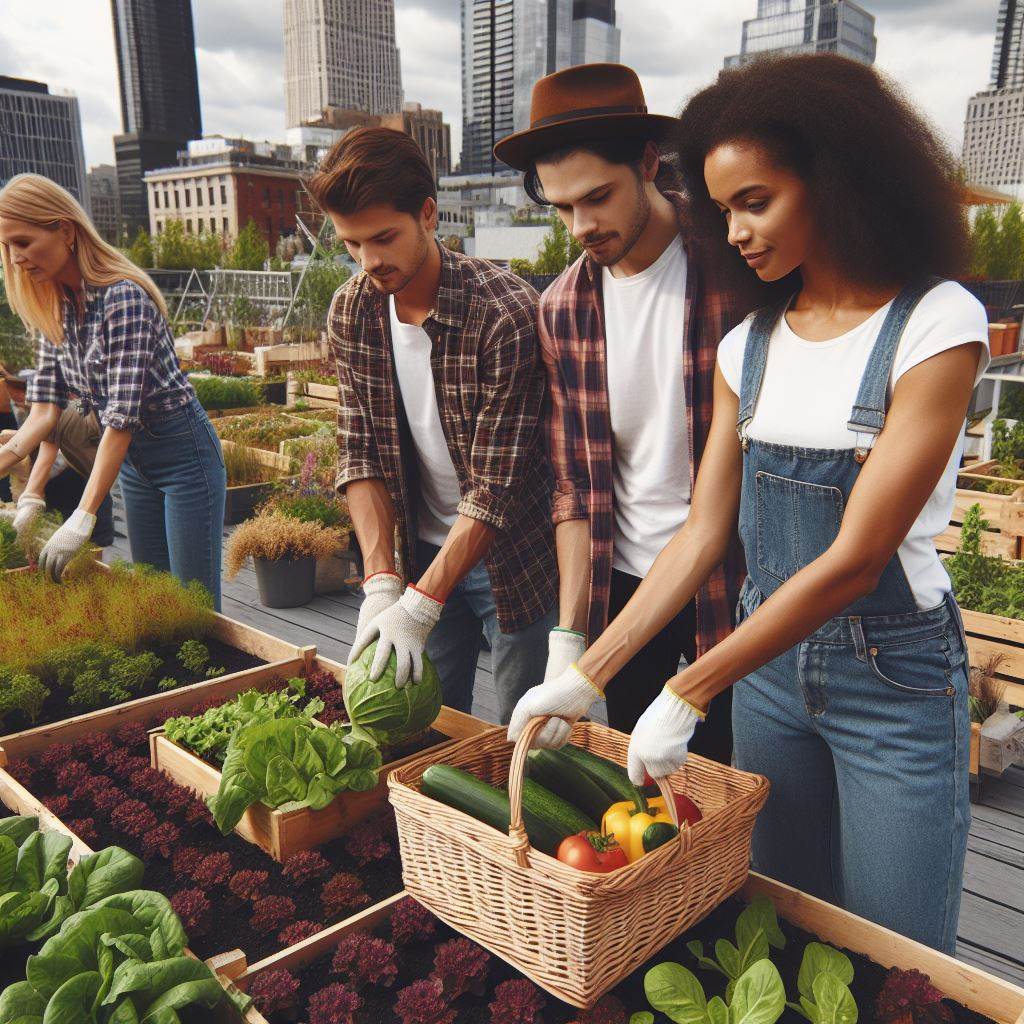 Rooftop Farming: Sky-High Veggie Gardens