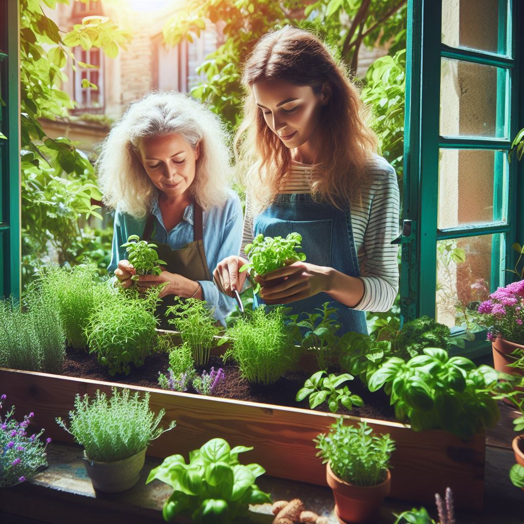 Window Box Farming: Herbs & Greens