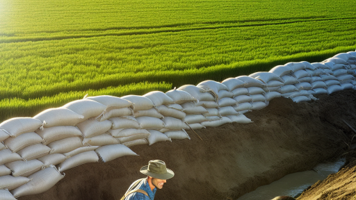 Creating Buffer Zones to Protect Farms from Flooding